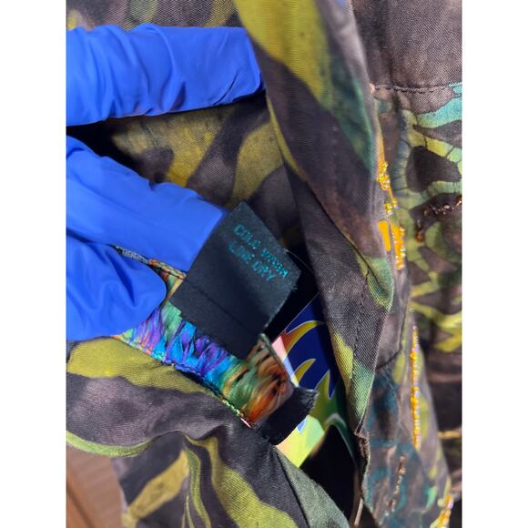 Women’s tropical tantrum one size hand painted batik jacket reversible NWT - Picture 6 of 7